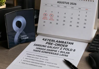 Keterlambatan Pre-Order Samsung Galaxy Z Fold 8 Hingga Hampir 1 Bulan Tanpa Kompensasi Layak