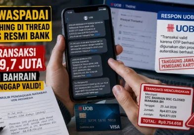 Korban Phishing melalui Thread SMS Resmi UOB, Transaksi Rp9,7 Juta di Bahrain Dianggap Valid