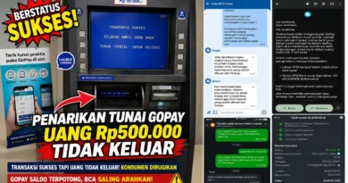 Penarikan Tunai GoPay Berstatus Sukses, Uang Rp500.000 Tidak Keluar dari ATM BCA, tapi Penyelesaian Tidak Jelas