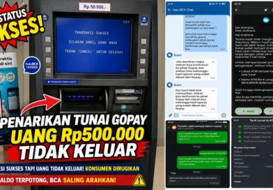 Penarikan Tunai GoPay Berstatus Sukses, Uang Rp500.000 Tidak Keluar dari ATM BCA, tapi Penyelesaian Tidak Jelas