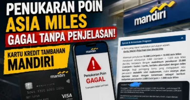 Penukaran Poin Asia Miles Kartu Kredit Tambahan Mandiri Gagal Tanpa Penjelasan