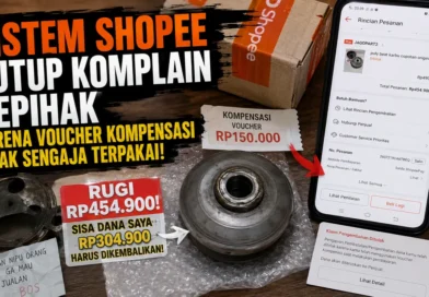 Sistem Shopee Tutup Komplain Sepihak karena Voucher Kompensasi Tidak Sengaja Terpakai