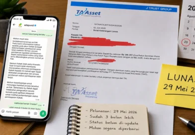 Status Pelunasan Adapundi Tidak Di-update Sudah 3 Bulan Lebih