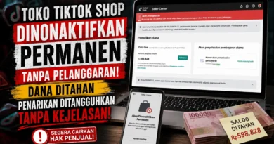 Toko TikTok Shop Dinonaktifkan Permanen Tanpa Pelanggaran, Fitur Penarikan Dana Ditangguhkan Tanpa Kejelasan