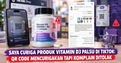 Saya Curiga Produk Sandhus Vitamin D3 Palsu di TikTok: QR Code Mencurigakan tapi Komplain Ditolak