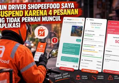 Akun Driver ShopeeFood Saya Disuspend karena 4 Pesanan yang Tidak Pernah Muncul di Aplikasi