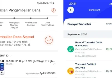 Pesanan Dibatalkan Sistem, Keterangan Refund Berhasil, tetapi Dana 32 Juta Belum Masuk