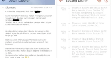 Pengiriman SPX Buruk! Depok-Tangerang 3 Hari Belum Sampai
