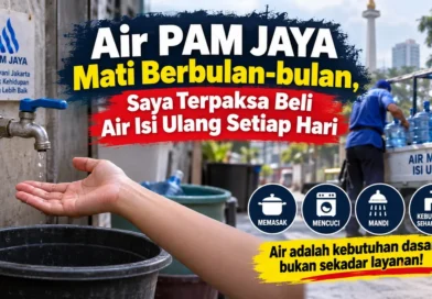 Air PAM Jaya Mati Berbulan-bulan, Saya Terpaksa Beli Air Isi Ulang Setiap Hari