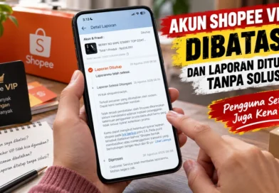 Akun Shopee VIP Dibatasi dan Laporan Ditutup Tanpa Solusi
