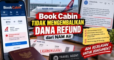 Book Cabin Tidak Mengembalikan Dana Refund dari NAM Air