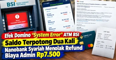 Efek Domino “System Error” ATM BSI, Saldo Terpotong Dua Kali dan Nanobank Syariah Menolak Refund Biaya Admin Rp7.500