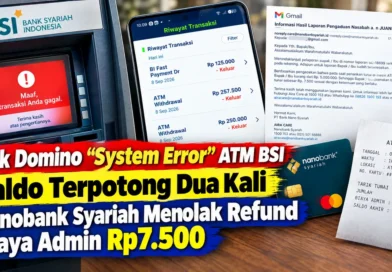 Efek Domino “System Error” ATM BSI, Saldo Terpotong Dua Kali dan Nanobank Syariah Menolak Refund Biaya Admin Rp7.500