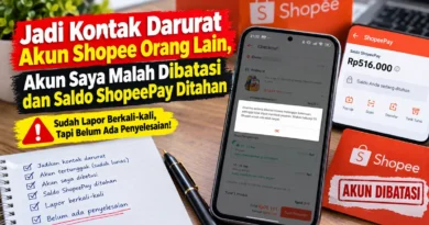 Jadi Kontak Darurat Akun Shopee Orang Lain, Akun Saya Malah Dibatasi dan Saldo ShopeePay Ditahan