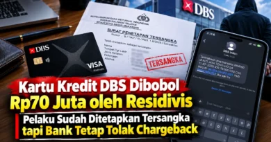 Kartu Kredit DBS Dibobol Rp70 Juta oleh Residivis, Pelaku Sudah Ditetapkan Tersangka tapi Bank Tetap Tolak Chargeback