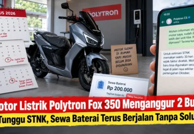 Kecewa Pelayanan Polytron EV: Motor Fox 350 Menganggur 2 Bulan Tunggu STNK, Sewa Baterai Terus Berjalan Tanpa Solusi