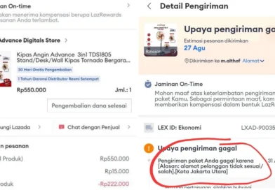 Lazada Express (LEX) Membatalkan Pesanan Tanpa Konfirmasi