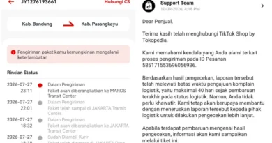 Paket J&T Mandek 40 Hari Tanpa Status, Dana di TikTok Shop Ikut Tertahan karena Resi Tidak Diperbarui