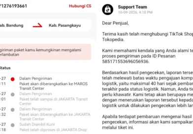 Paket J&T Mandek 40 Hari Tanpa Status, Dana di TikTok Shop Ikut Tertahan karena Resi Tidak Diperbarui