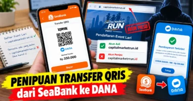 Penipuan Transfer QRIS dari SeaBank ke DANA