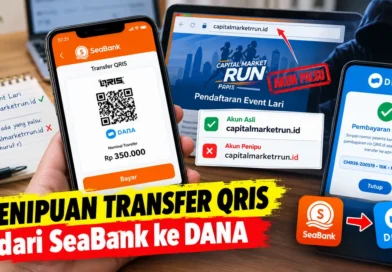Penipuan Transfer QRIS dari SeaBank ke DANA