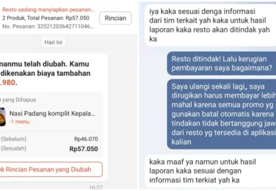 Pesanan Diubah Sepihak oleh Resto, Voucher Diskon dan Gratis Ongkir ShopeeFood Ikut Terhapus Otomatis dan Kena Biaya Tambahan