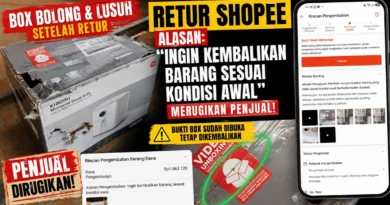 Proses Retur Shopee dengan Alasan “Ingin Kembalikan Barang Sesuai Kondisi Awal” yang Merugikan Penjual