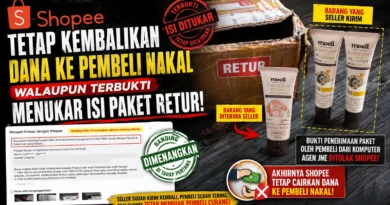 Shopee Tetap Mengembalikan Dana kepada Pembeli Nakal Walaupun Pembeli Terbukti Menukar Isi Paket Retur