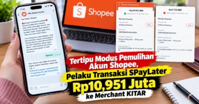 Tertipu Modus Pemulihan Akun Shopee, Pelaku Transaksi SPayLater Rp10,951 Juta ke Merchant KITAR