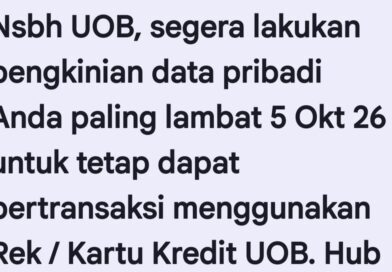 Marketing Kartu Kredit UOB yang Tidak Profesional