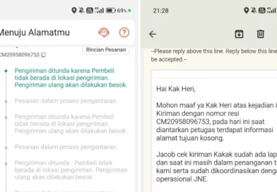 Komplain Paket JNE  Belum Sampai Berhari-hari