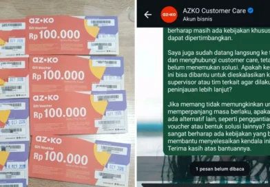 Mohon Keadilan Manajemen Ruparupa & AZKO Terkait Hangusnya Kado Pernikahan Berupa Voucher Fisik Rp2.000.000