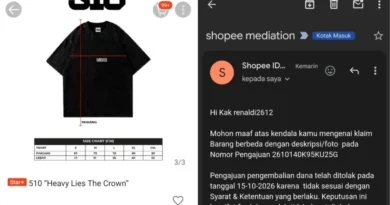Shopee Tolak Refund Meski Penjual Akui Ada Kesalahan Size Chart