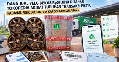 Dana Jual Velg Bekas Rp37 Juta Ditahan Tokopedia akibat Tuduhan Transaksi Fiktif, Padahal Fisik Dikirim via Cargo dari Surabaya