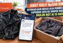 Jaket Kulit Rp550 Ribu Ditukar Kain Bekas oleh Pembeli COD, Laporan Saya ke Shopee Malah Diulur Bot AI 15 Hari