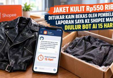 Jaket Kulit Rp550 Ribu Ditukar Kain Bekas oleh Pembeli COD, Laporan Saya ke Shopee Malah Diulur Bot AI 15 Hari