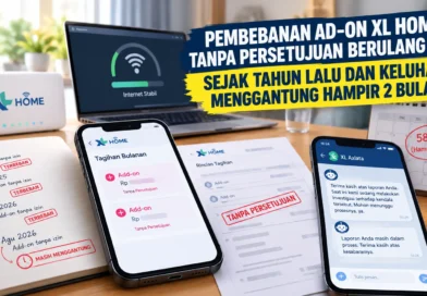 Pembebanan Add-on XL Home Tanpa Persetujuan Berulang Kali Sejak Tahun Lalu dan Keluhan Menggantung Hampir 2 Bulan