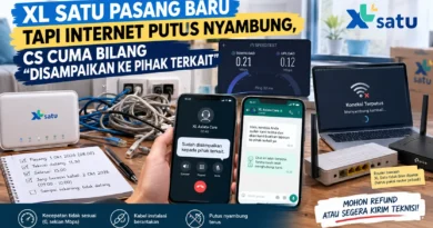 XL Satu Pasang Baru tapi Internet Putus Nyambung, CS Cuma Bilang “Disampaikan ke Pihak Terkait”