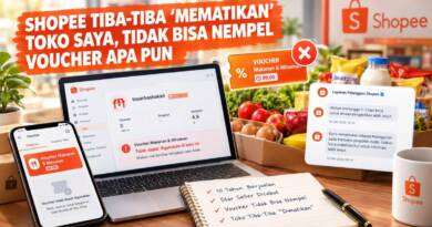Shopee Tiba-Tiba ‘Mematikan’ Toko Saya, Tidak Bisa Nempel Voucher Apa Pun