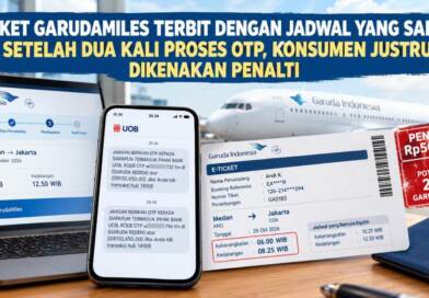 Tiket GarudaMiles Terbit dengan Jadwal yang Salah Setelah Dua Kali Proses OTP, Konsumen Justru Dikenakan Penalti
