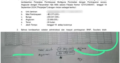 Angsuran Sudah Lunas tapi BPKB Masih Ditahan BNI Finance karena Denda Rp17,9 Juta
