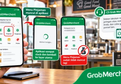 Aplikasi Eror, Menu Pinjaman Grab Merchant Hilang