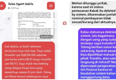 Dana Sewa Rp8,5 Juta Sudah Masuk ke Travelio, tapi Pesanan Dihapus Sistem dan Dana Belum Dikembalikan