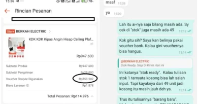 Dighosting Seller Star+ Shopee, Voucher Belanja Rp859 Ribu Hangus