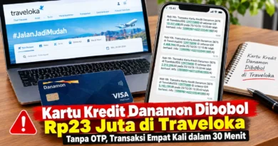 Kartu Kredit Danamon Dibobol Rp23 Juta di Traveloka Tanpa OTP, Transaksi Empat Kali dalam 30 Menit