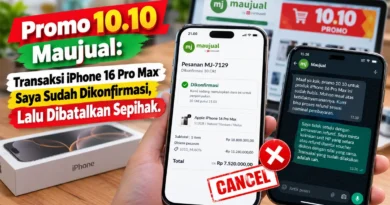 Promo 10.10 oleh Platform Jual Beli HP Bekas Maujual Berakhir dengan Transaksi iPhone 16 Pro Max Saya Dibatalkan Secara Sepihak