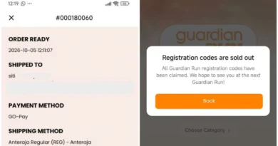 War Tiket Run di Aplikasi Guardian, Tiket Sold Out saat Checkout tapi Belanjaan Tidak Bisa Dibatalkan